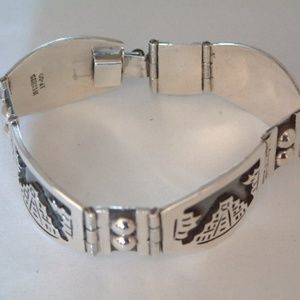 SS Mayan Design Bracelet - 7.5"